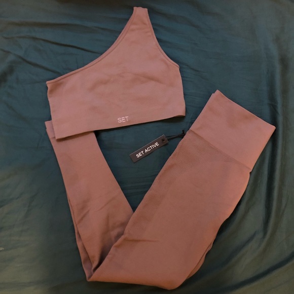 Set Active Sculptflex One Shoulder Bra & Leggings - Picture 3 of 3